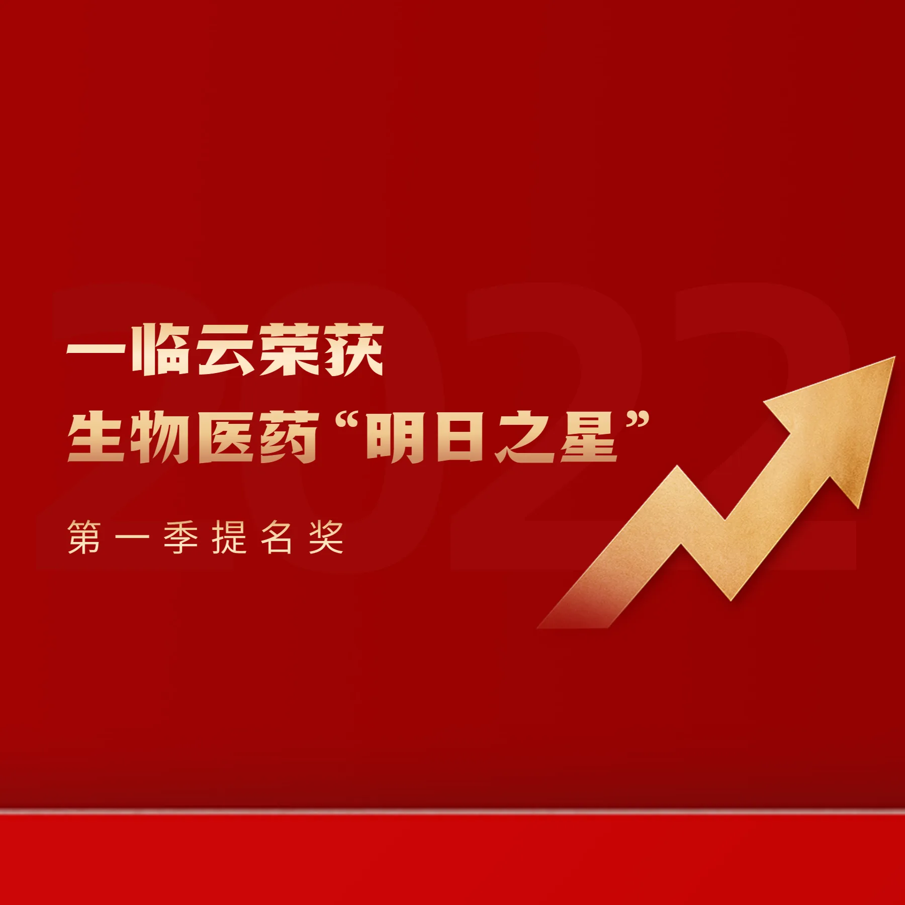 喜报!一临云荣获生物医药“明日之星”第一季提名奖历史文章封面
